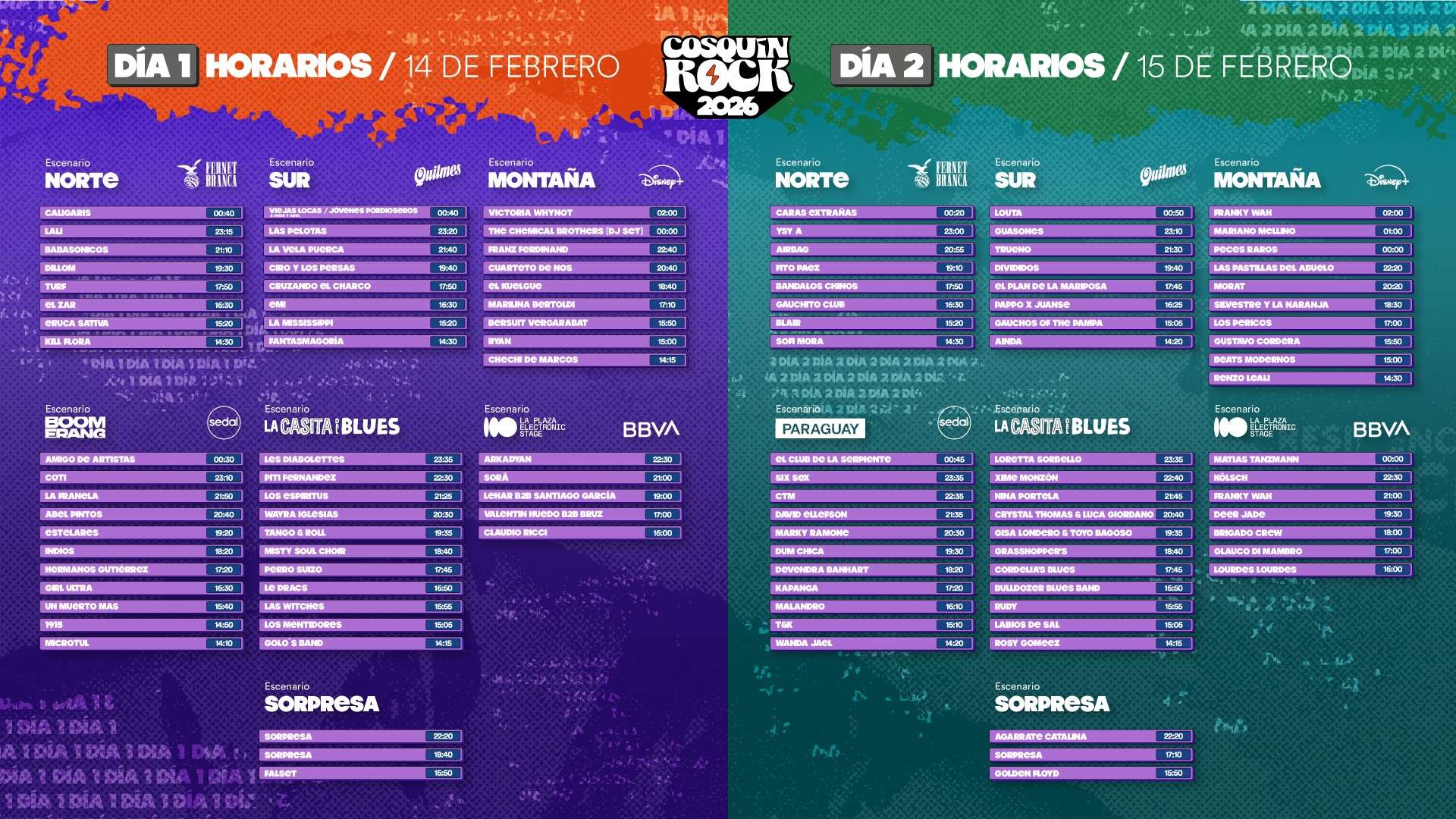 HORARIOS desktop version