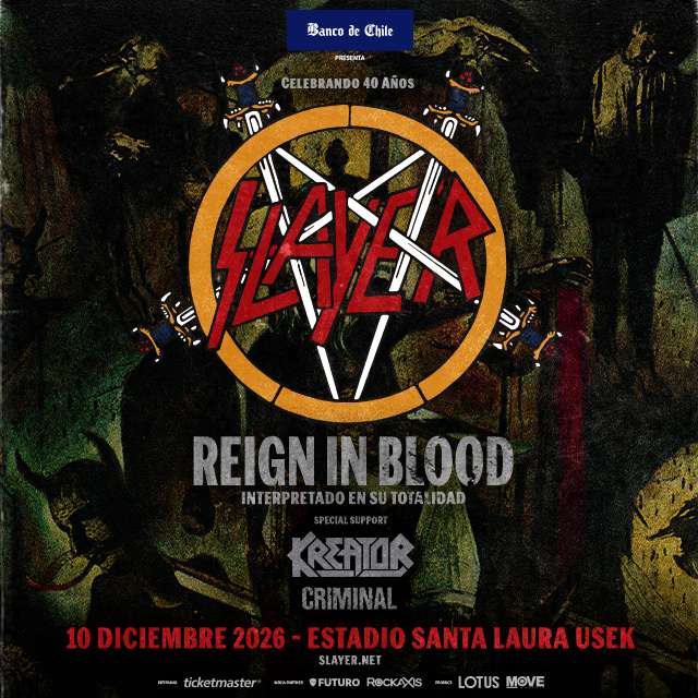 Slayer - Reign In Blood en Estadio Santa Laura USEK