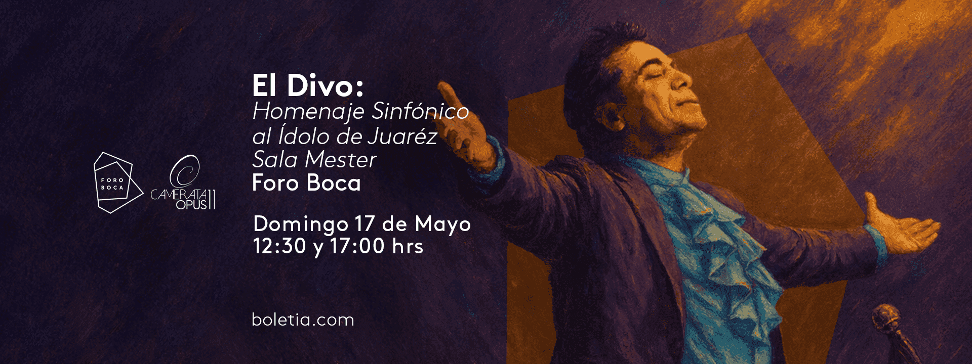 El Divo: Homenaje Sinfónico al ídolo de Juárez
