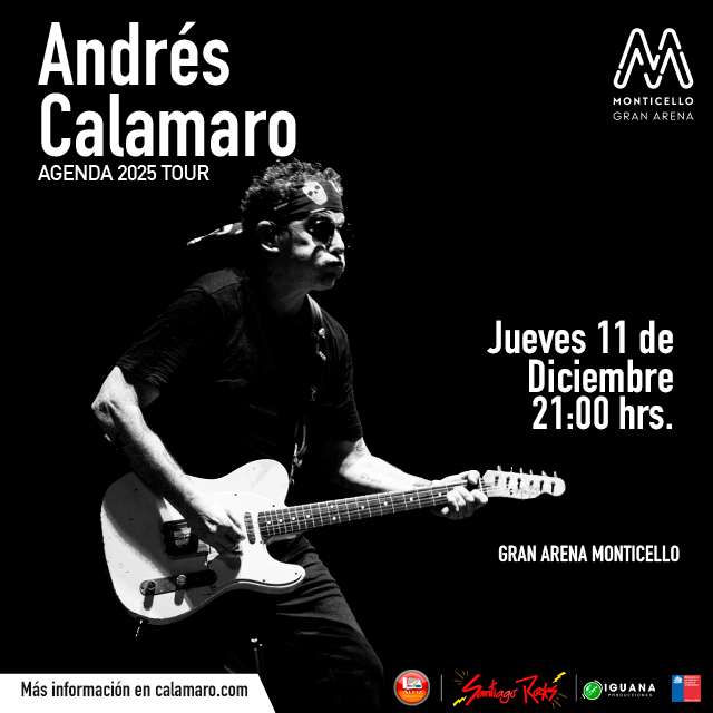 Andrés Calamaro en Gran Arena Monticello