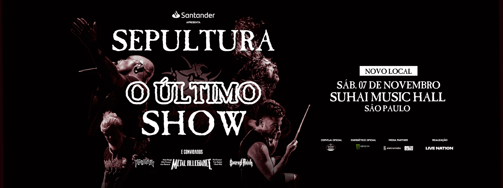Sepultura - São Paulo - 07/11/2026 - Venda Geral
