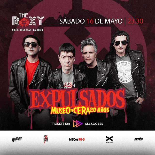 Flyer de EXPULSADOS - 20 ANIVESARIO DE "MUSEO DE CERA"