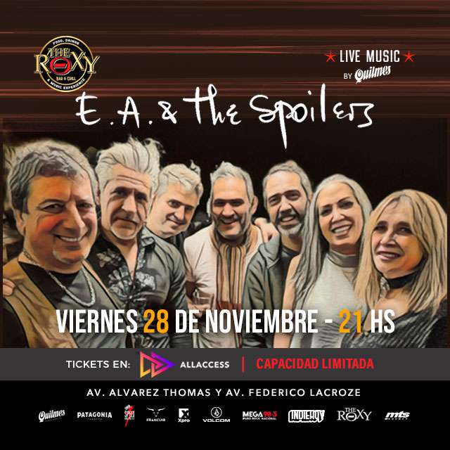 E. A. & THE SPOILERS en The Roxy Bar & Grill