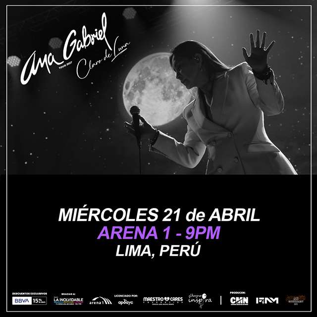 Ana Gabriel Claro De Luna Tour 2027