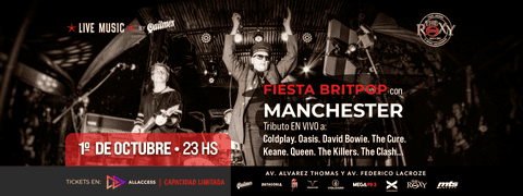 FIESTA BRITPOP - BANDA INVTADA MANCHESTER