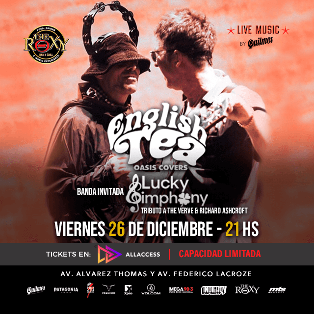 ENGLISH TEA - TRIBUTO A OASIS - 26 de Diciembre