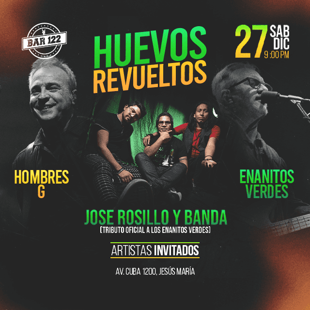 Huevos Revueltos Tributo Oficial Enanitos Verdes en BAR 122