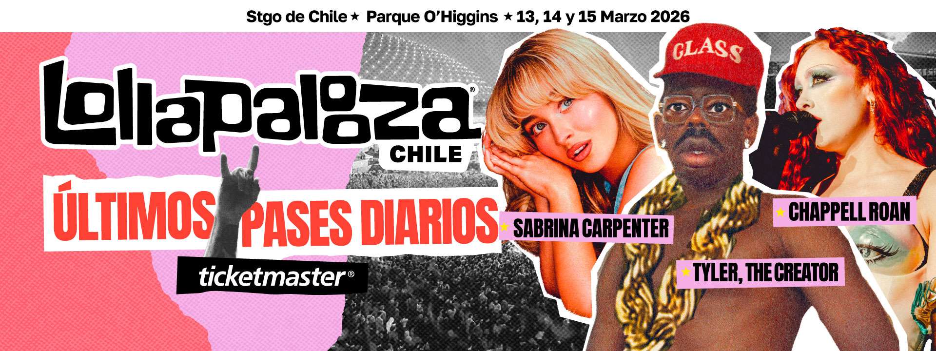 Banner Lollapalooza Chile 2026