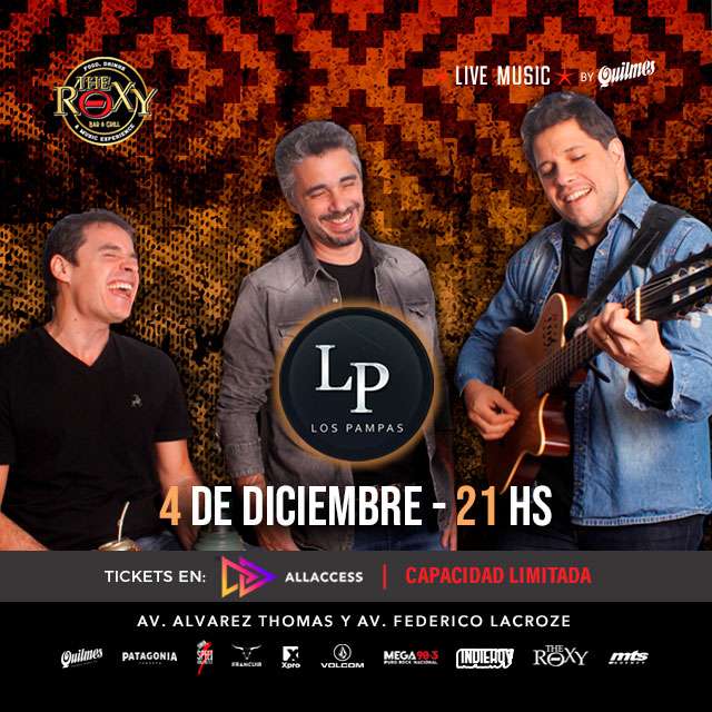 LOS PAMPAS DESPIDEN EL AÑO EN CABA en The Roxy Bar & Grill