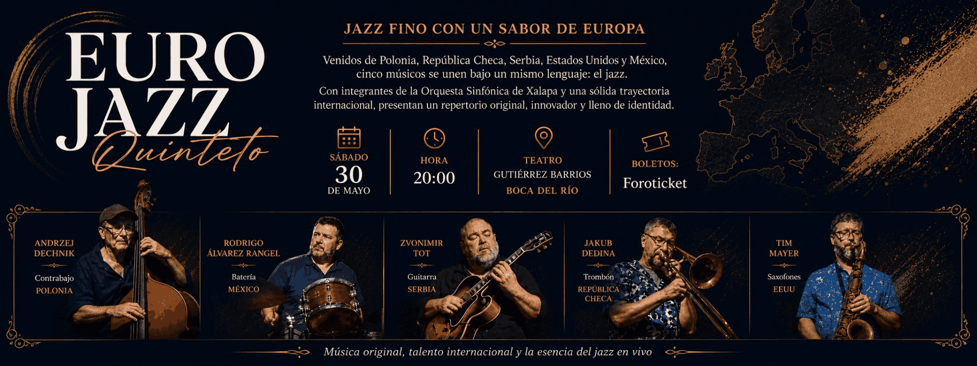 Euro Jazz - Teatro Gutiérrez Barrios