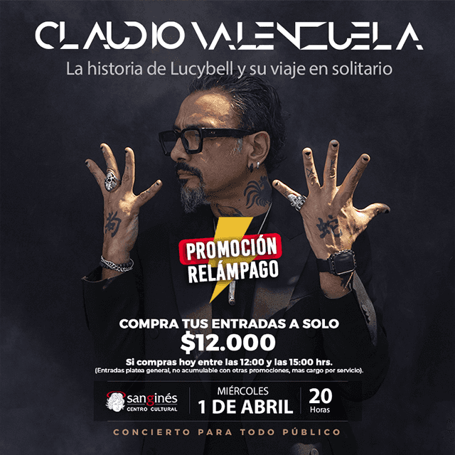 Claudio Valenzuela - "La Historia De Lucybell y Su Viaje En Solitario" en Centro Cultural San Ginés