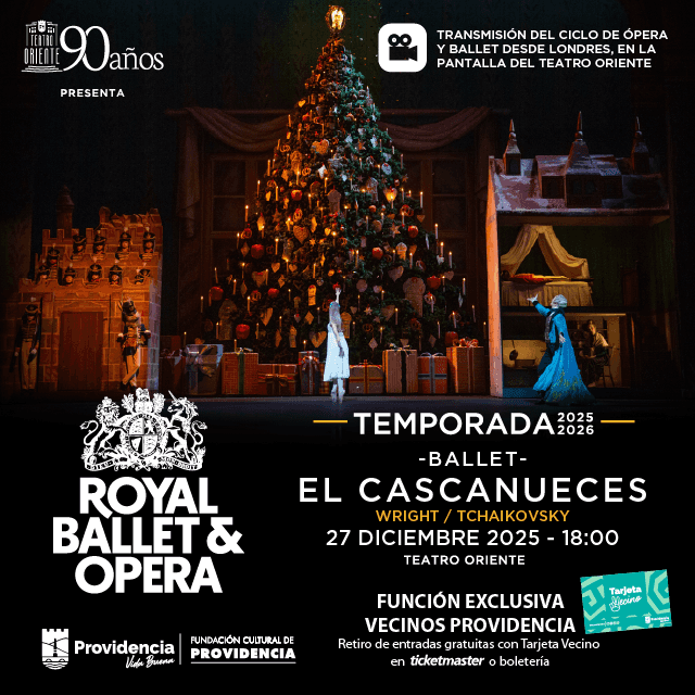 Transmisión Ballet "El Cascanueces" en Teatro Oriente