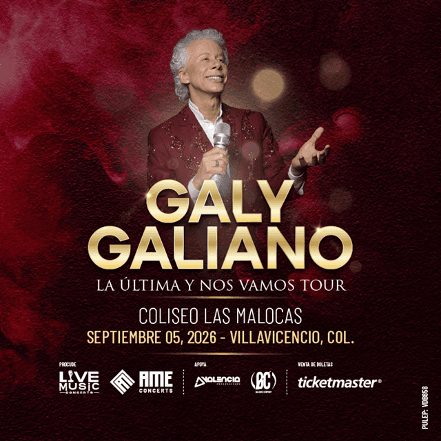 Galy Galiano | Villavicencio en Coliseo Parque Las Malocas