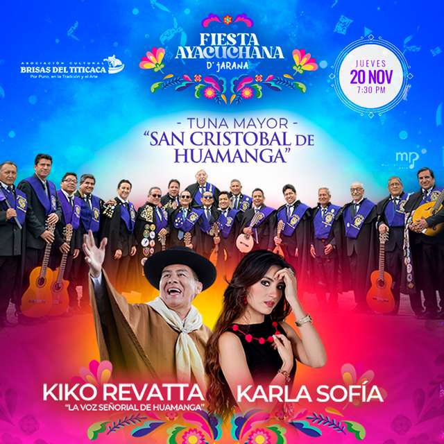 Fiesta Ayacuchana: Tuna Mayor San Cristóbal de Huamanga en Asociación Cultural Brisas del Titicaca