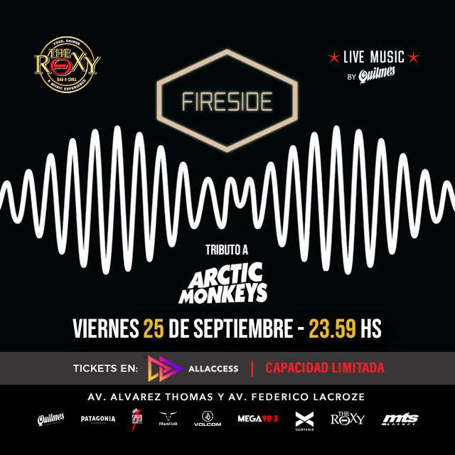 FIRESIDE TRIBUTO A ARCTIC MONKEYS en The Roxy Bar & Grill