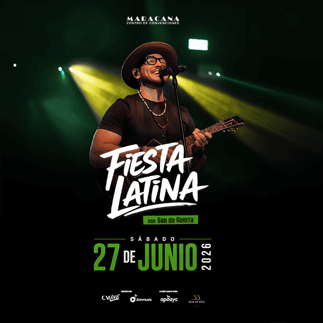“Fiesta Latina” con Son de Guerra en Centro de Convenciones Maracana