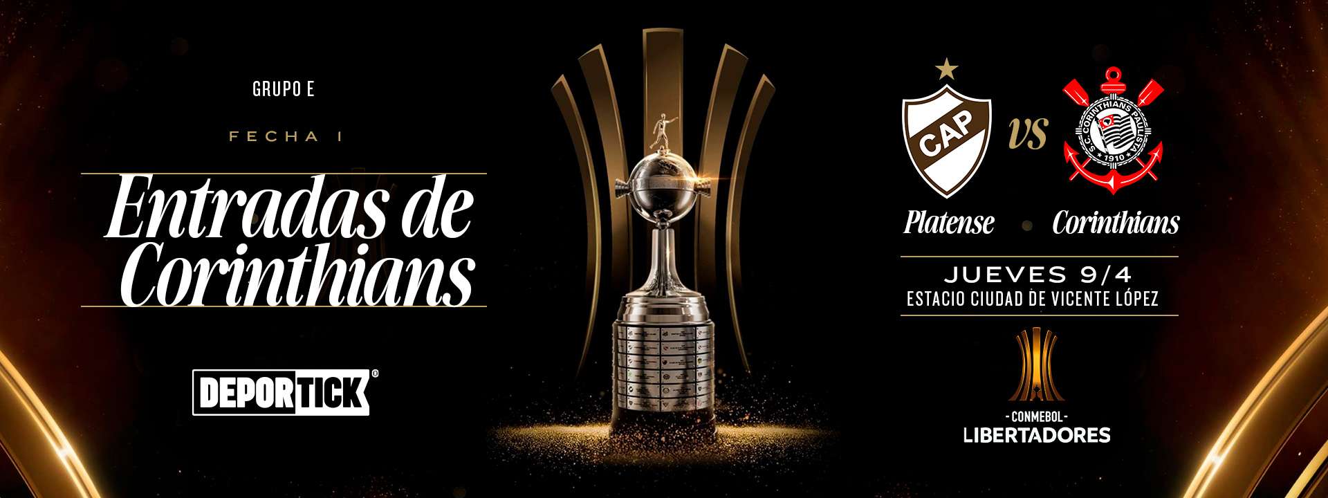 PARCIALIDAD VISITANTE - Platense (ARG) vs. Corinthians (BRA)