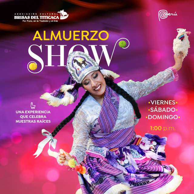 Almuerzo Show en Brisas del Titicaca 2026 en Asociación Cultural Brisas del Titicaca