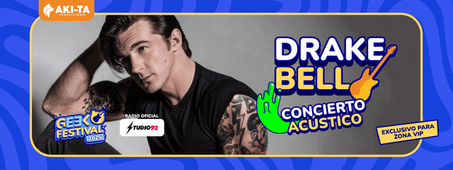 Drake Bell Concierto Acústico 14/11/25