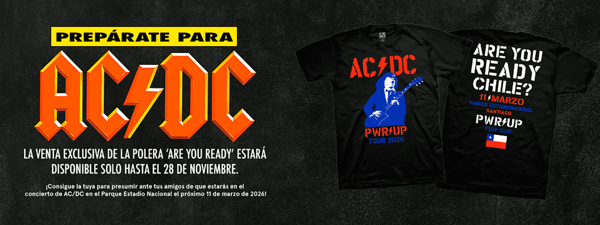 AC-DC - PWR UP TOUR - Merchandising