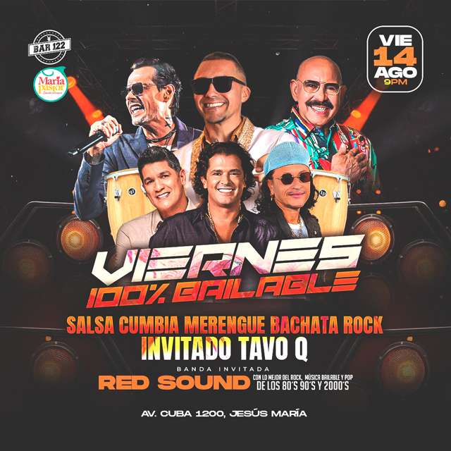 Viernes 100% Bailable - 14 de Agosto