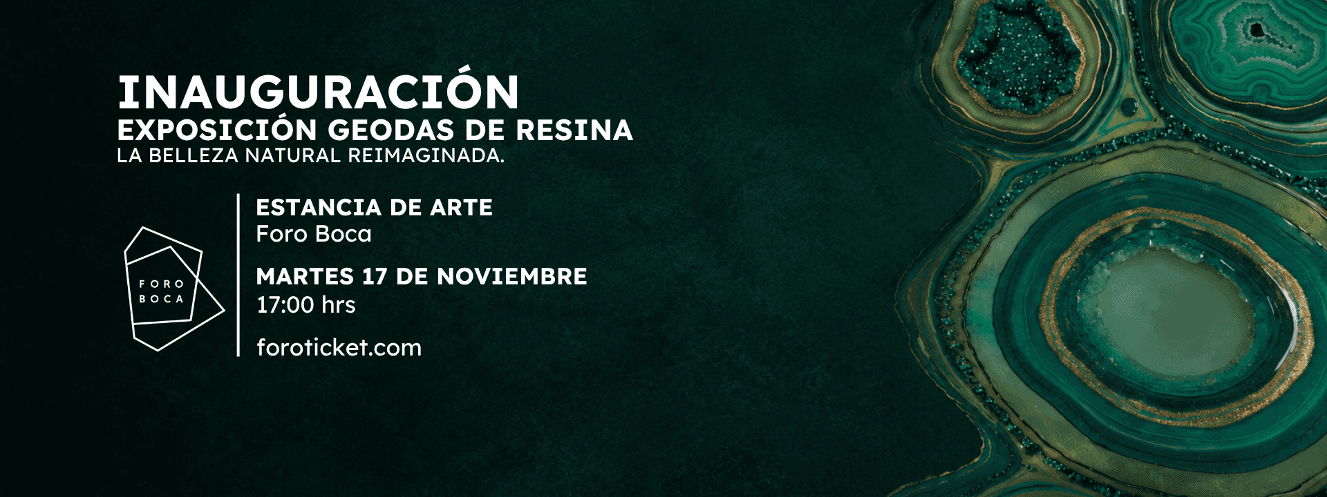 Exposición | Geodas de Resina