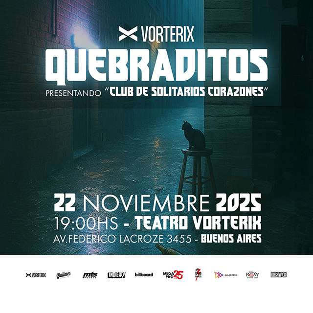 QUEBRADITOS Presenta su disco "Club De Solitarios Corazones" - 22 de Noviembre