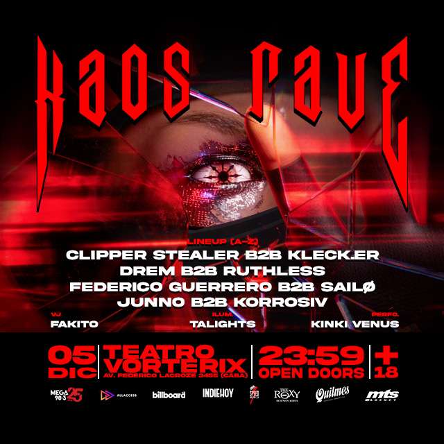 KAOS RAVE en Teatro Vorterix