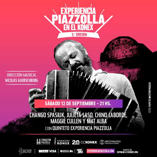 Experiencia Piazzolla: Chango Spasiuk, Julieta Laso, Chino Laborde, Maggie Cullen y Mat Alba en Gran Sala