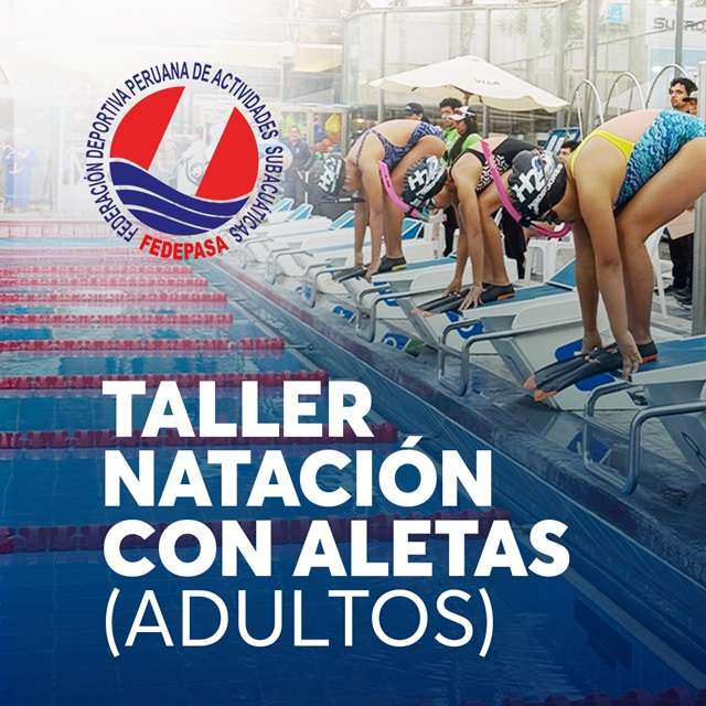Taller de Natación con Aletas (Adultos) en Videna - San Luis.