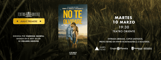 Avant Premiere "No Te Olvidare"
