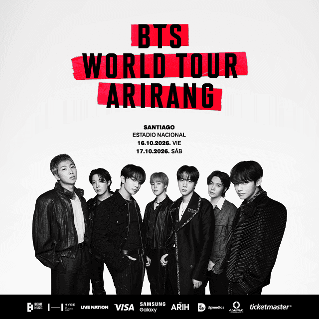 BTS - World Tour ARIRANG in Santiago - 16 y 17 de Octubre 2026