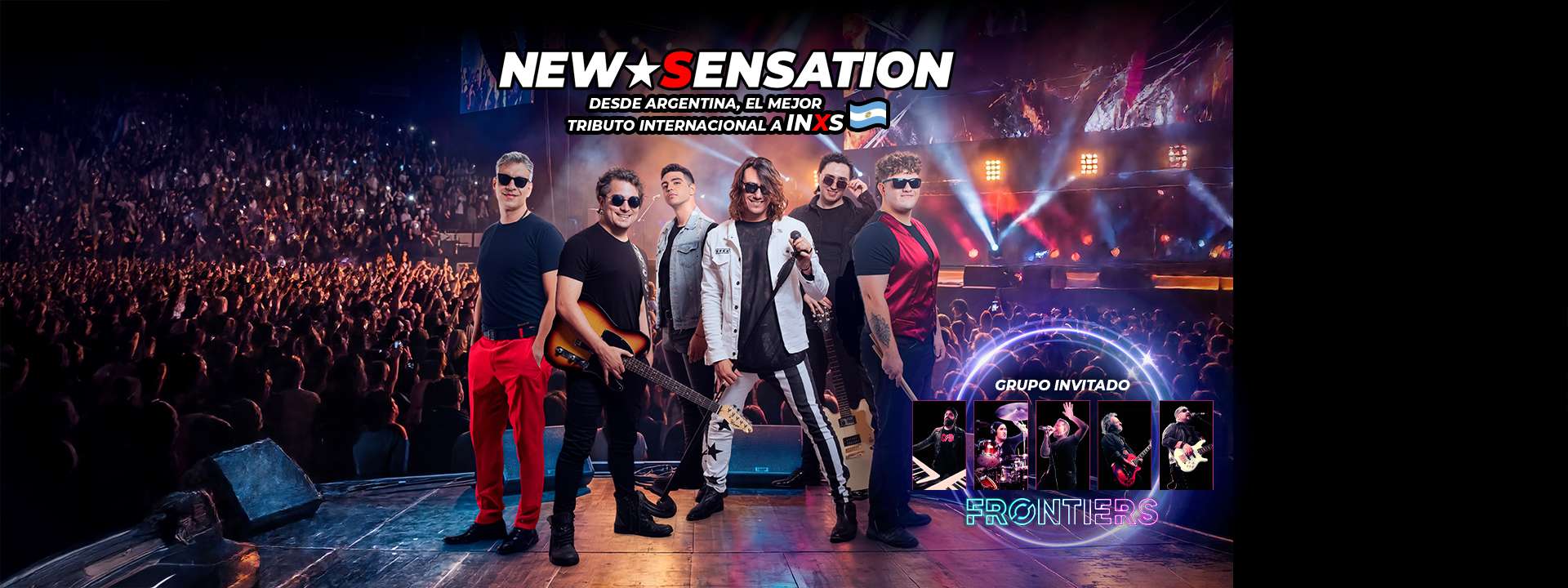 Banner New Sensations Tributo a INXS + Frontier