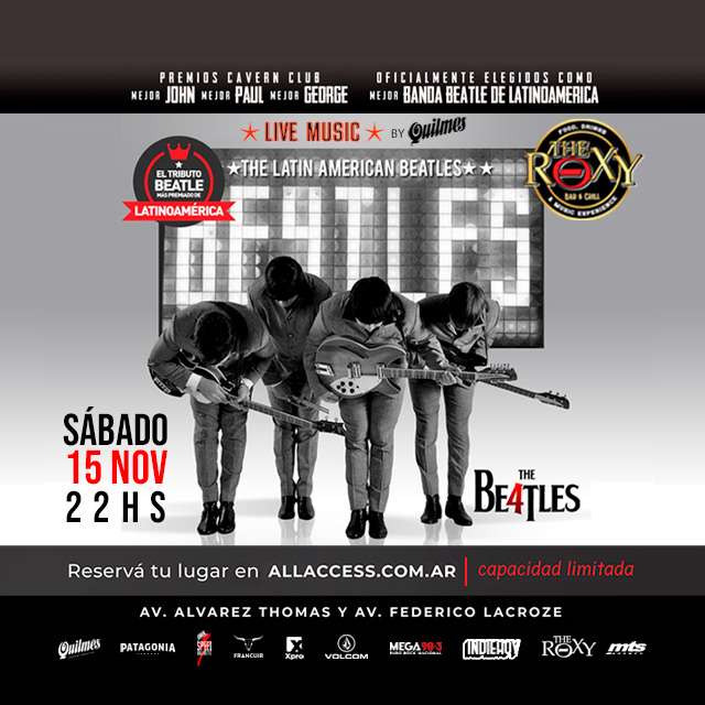 THE 4 BEATLES BAND - NOCHE DE CLASICOS - 15 de Noviembre