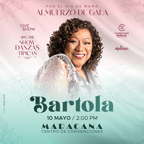 Almuerzo show por el Día de la Madre con Bartola