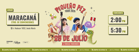 Pequeño Pez Tour 2026 - Lima