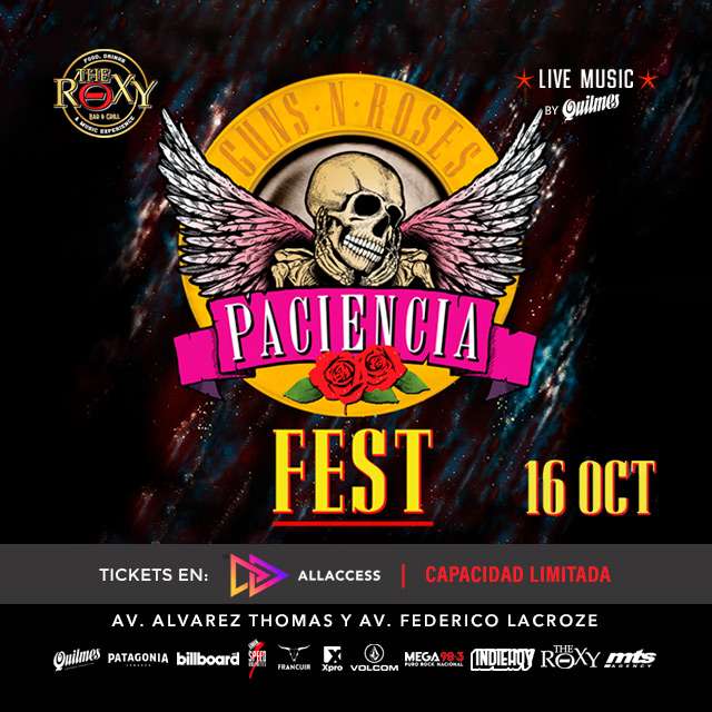 PACIENCIA FEST en The Roxy Bar & Grill