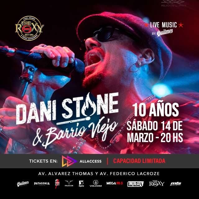 DANI STONE & BARRIO VIEJO - 10 AÑOS en The Roxy Bar & Grill