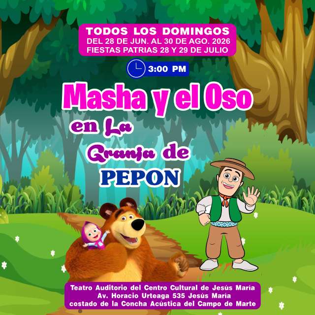 Masha y el Oso en la Granja de Pepon