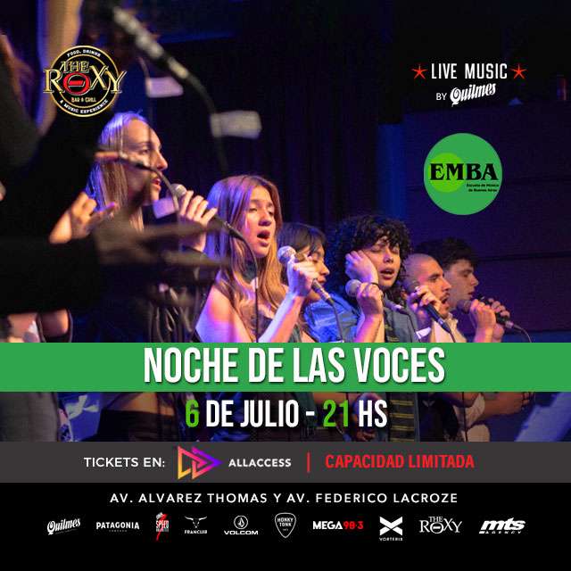 NOCHE DE LAS VOCES EMBA - Lunes 6 de Julio 2026
