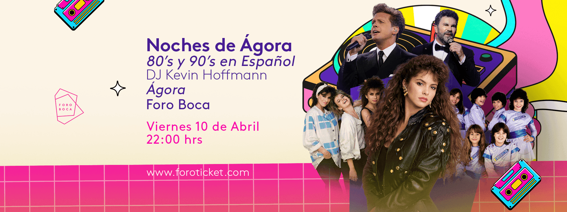 80's 90's en Español | Noches de Ágora