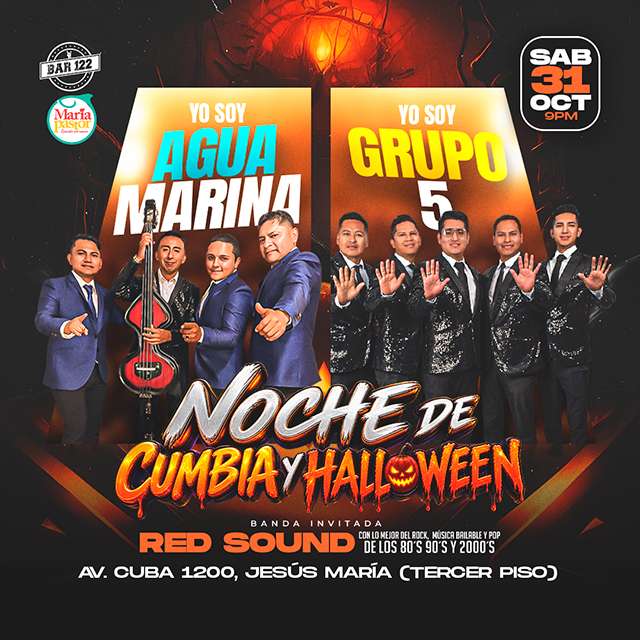 Source image — Noche de Cumbia y Halloween - 31 De Octubre