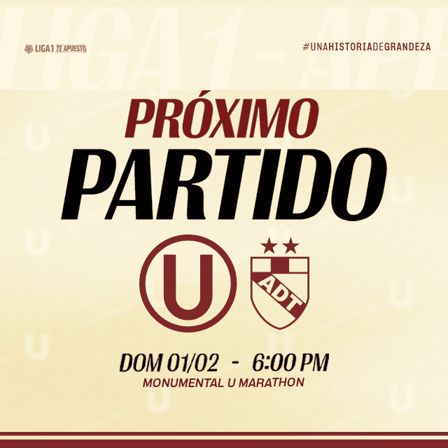 Universitario vs ADT | Fecha 1 - Liga 1 - Apertura 2026