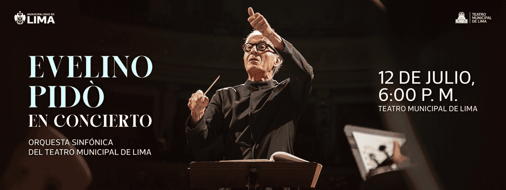 Concierto Evelino Pido con Orquesta Teatro Municipal