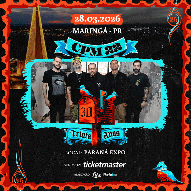 Image for the event: CPM 22 - Maringá - 28/03/2026