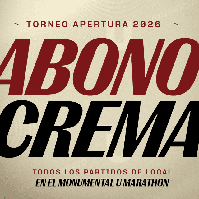Abono Crema Apertura 2026 - Universitario de Deportes