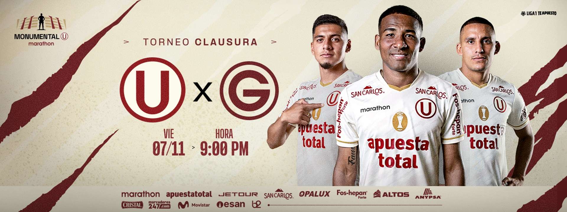Universitario vs Garcilaso | Fecha 18 - Liga 1 - Clausura 2025