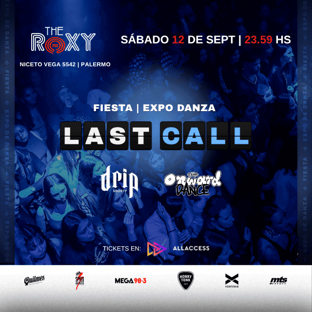 DRIP SOCIETY X ONWARD - FIESTA + EXPO DANZA - 12 de septiembre