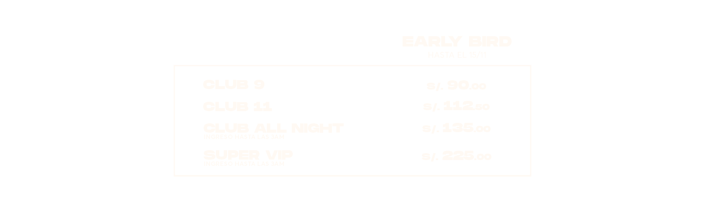 TABLA DE PRECIOS - image