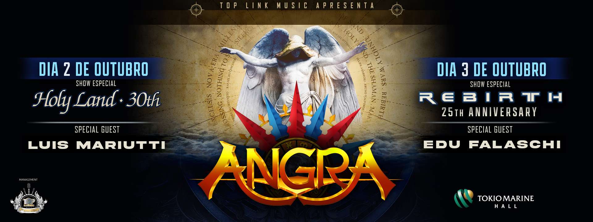 Angra - Tokio Marine Hall - 02 e 03/10/2026